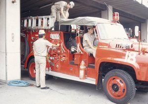 当時の消防車