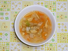 野菜スープの写真