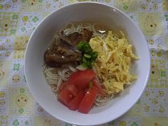 冷やしそうめんの写真