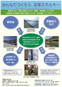 再生可能エネルギー基金 についてのポスター