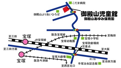 御殿山児童館周辺地図