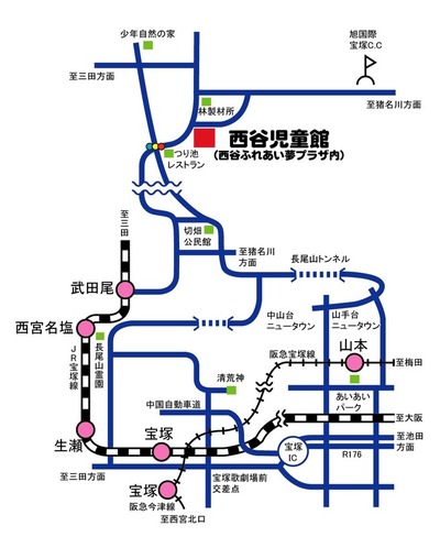 西谷児童館周辺地図