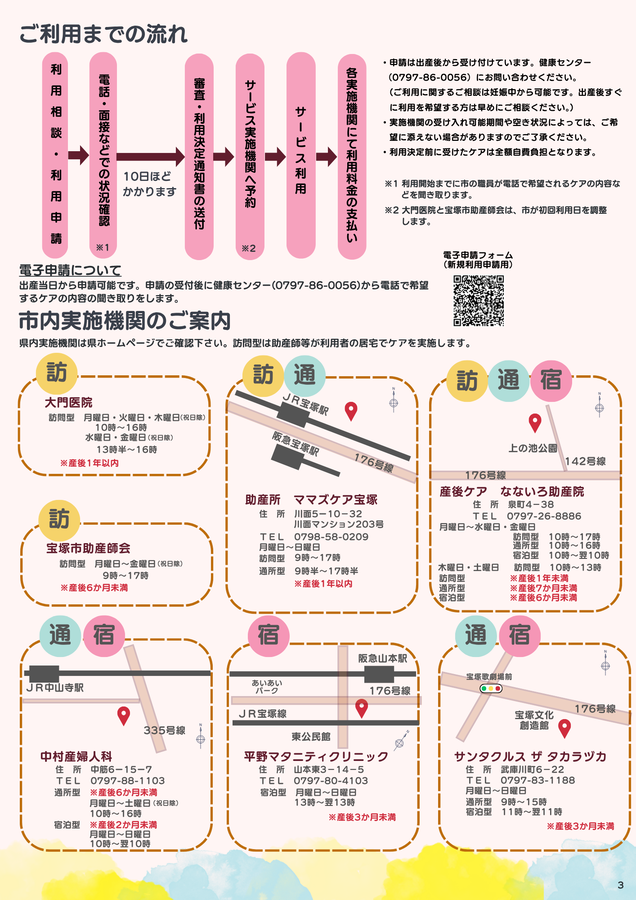 産後ケア事業リーフレット（3ページ）