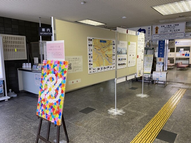 松江市役所での展示の様子