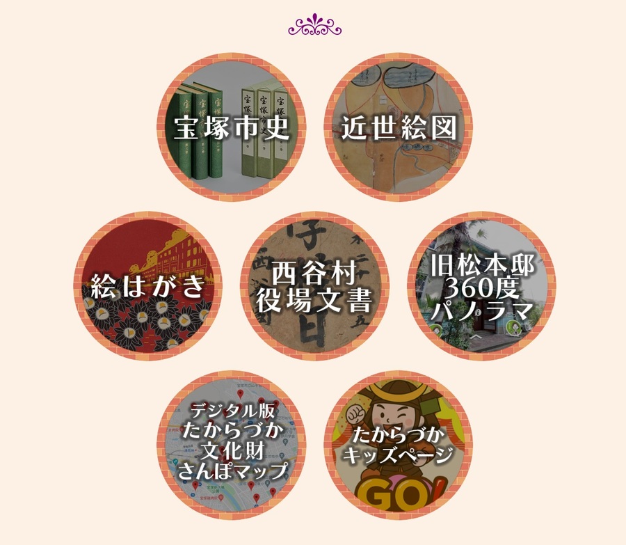 たからづかデジタルミュージアムトップページイメージ