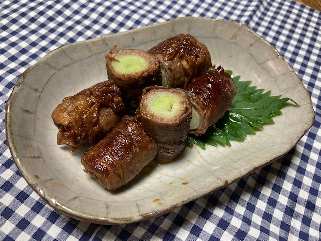 白ねぎの肉巻き