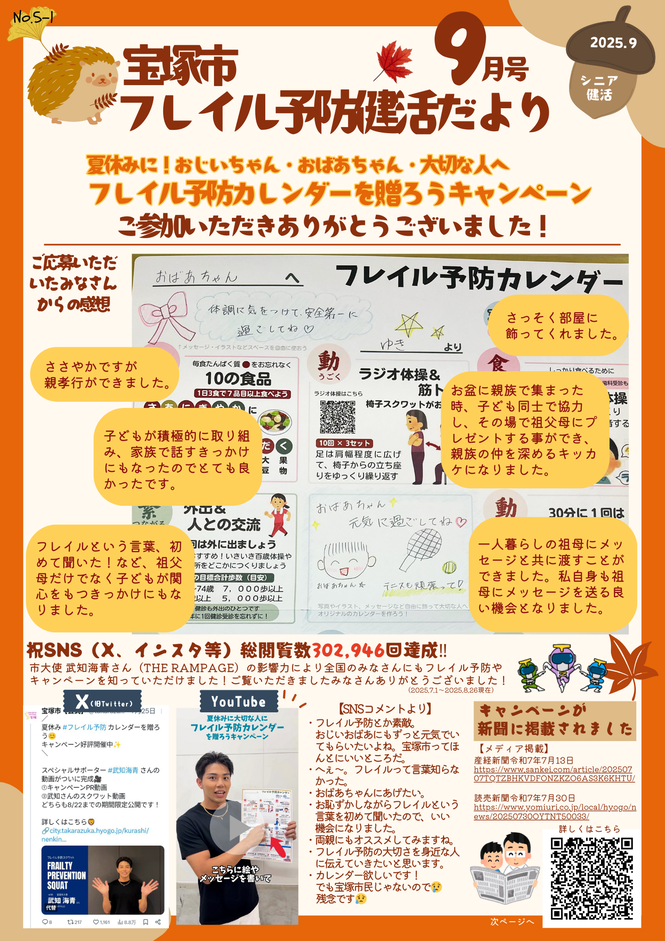 フレイル予防健活だより
