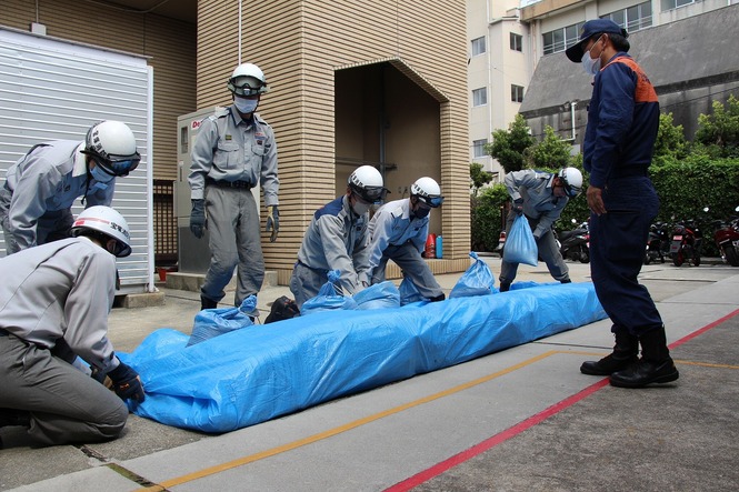 改良積み土のう工法完成