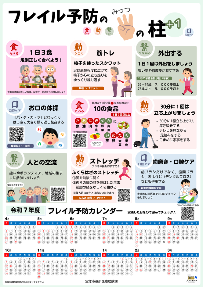 フレイル予防カレンダー