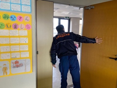 避難訓練の様子