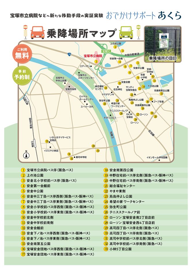 乗車地一覧