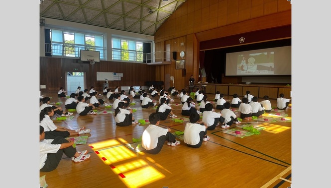 市立中山五月台中学校での実施