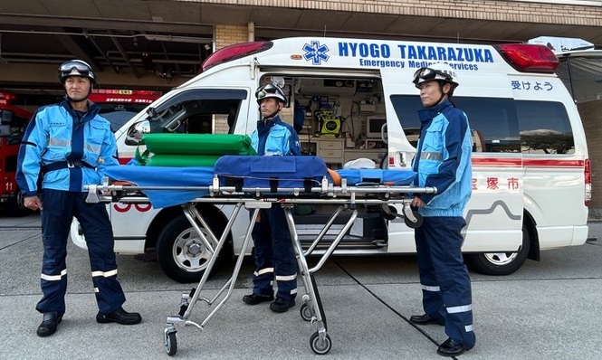 機動救急隊の集合写真