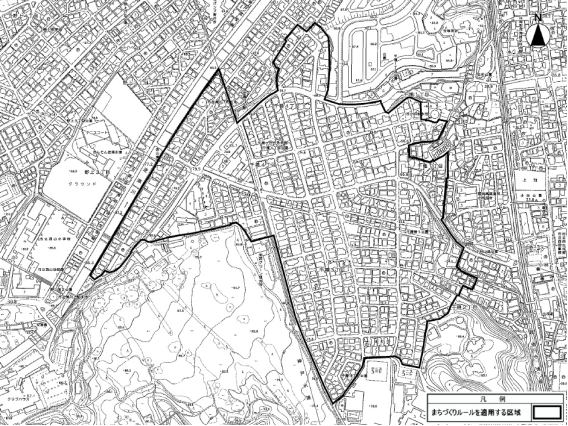 千種地区まちづくりルール適用区域図