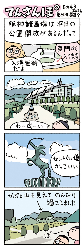 てんさんぽ43回目画像 阪神競馬場について