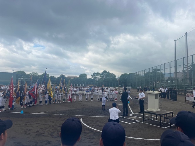 令和7年6月15日　宝塚市夏季少年野球大会開会式