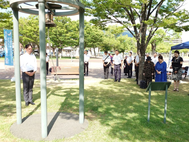 令和7年8月6日　広島原爆忌黙とう