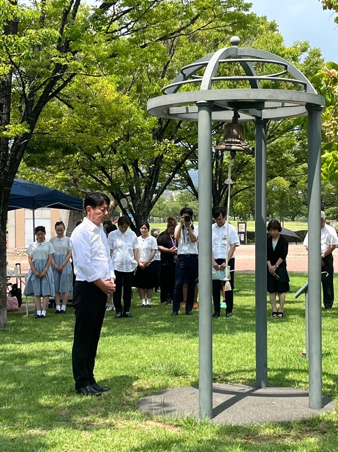 令和7年8月15日　終戦記念日黙とう