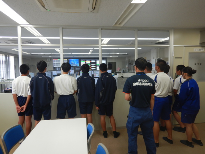 指令センターの見学