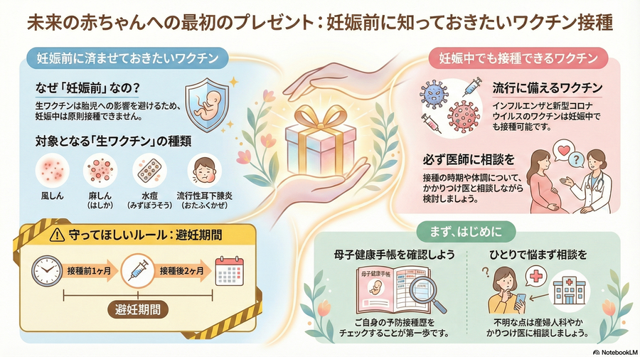 赤ちゃんへの最初のプレゼント（ワクチン接種）