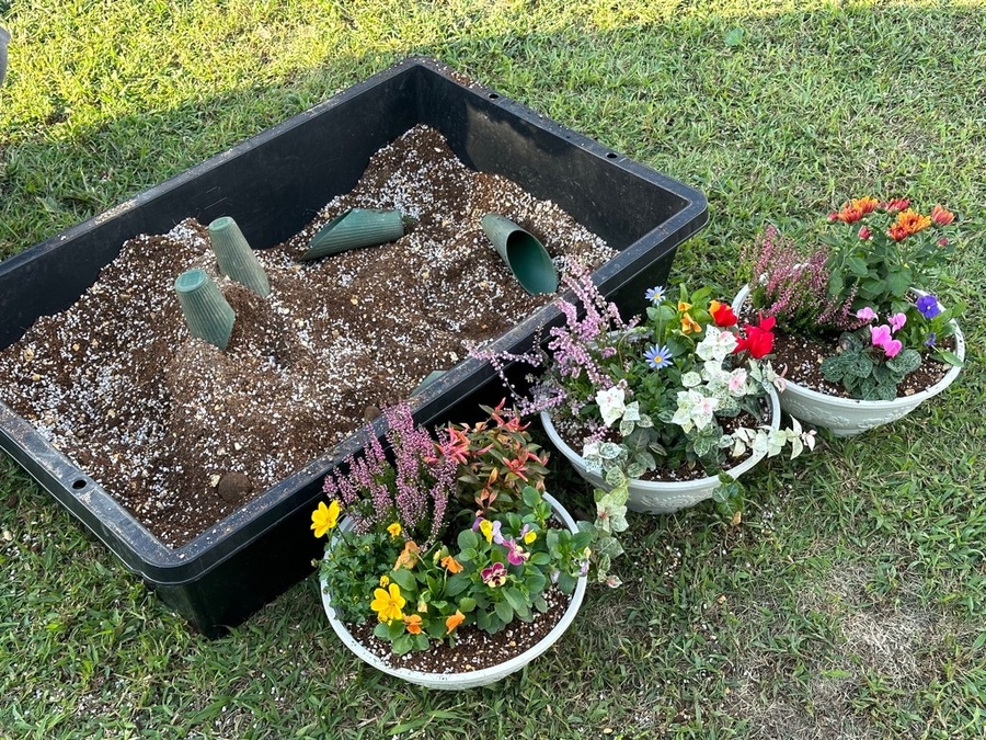 寄せ植え体験会の写真