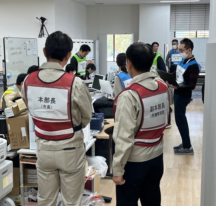 令和7年11月7日 宝塚市総合防災訓練 図上シミュレーション訓練