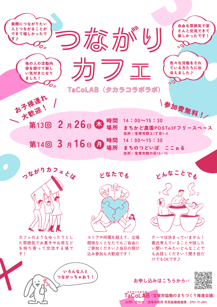 つながりカフェのチラシ