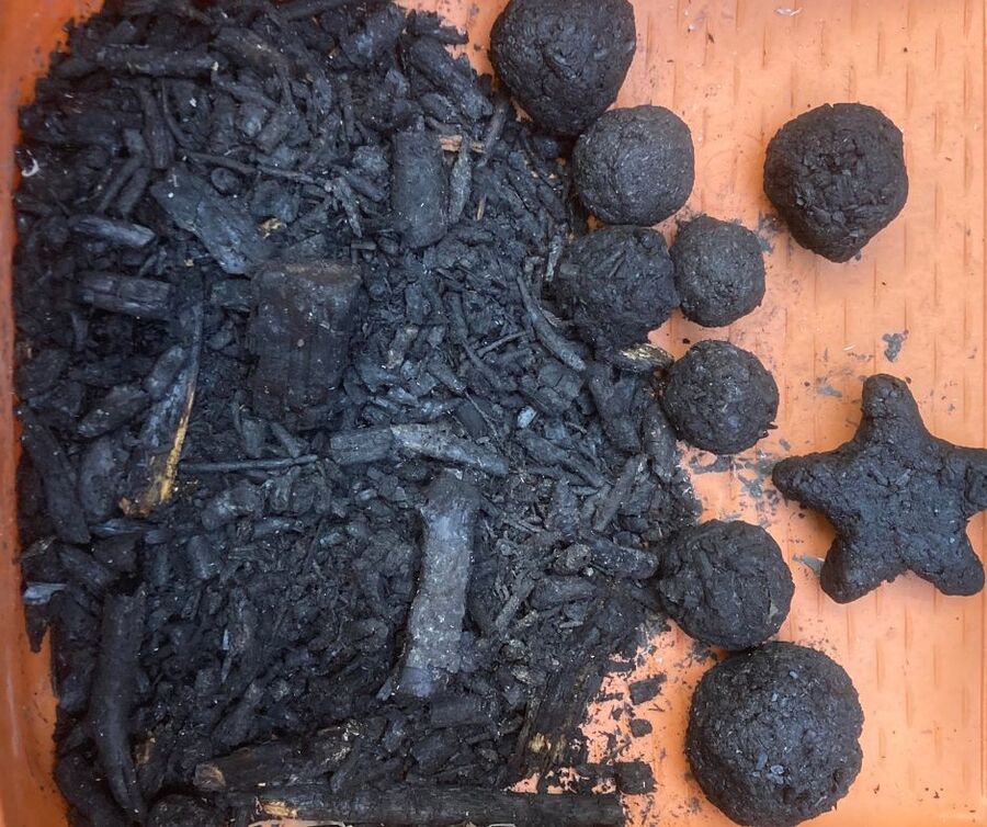 炭団づくり（宝の森）