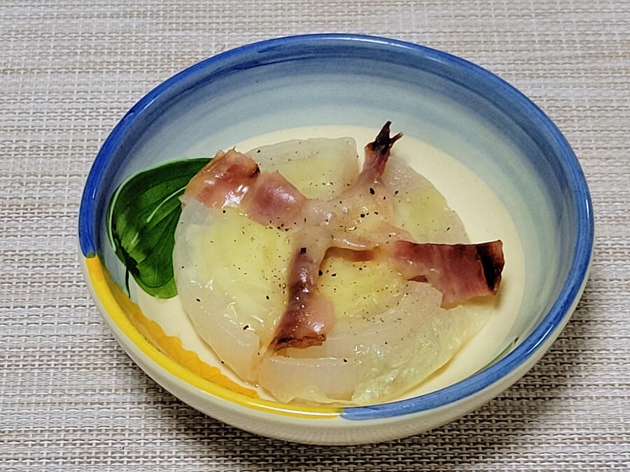 新玉ねぎのレンジ蒸し