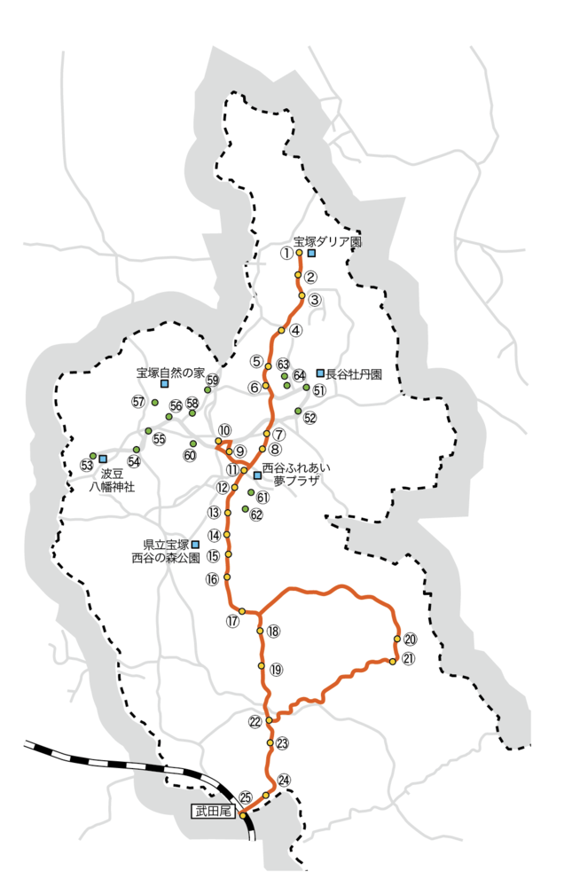 乗降場所地図