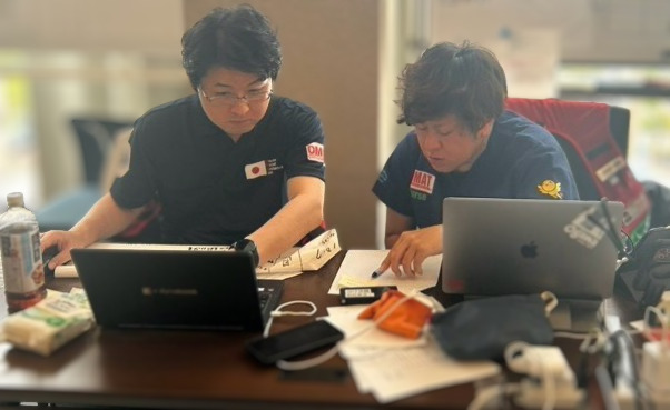 現地での医療支援活動の様子