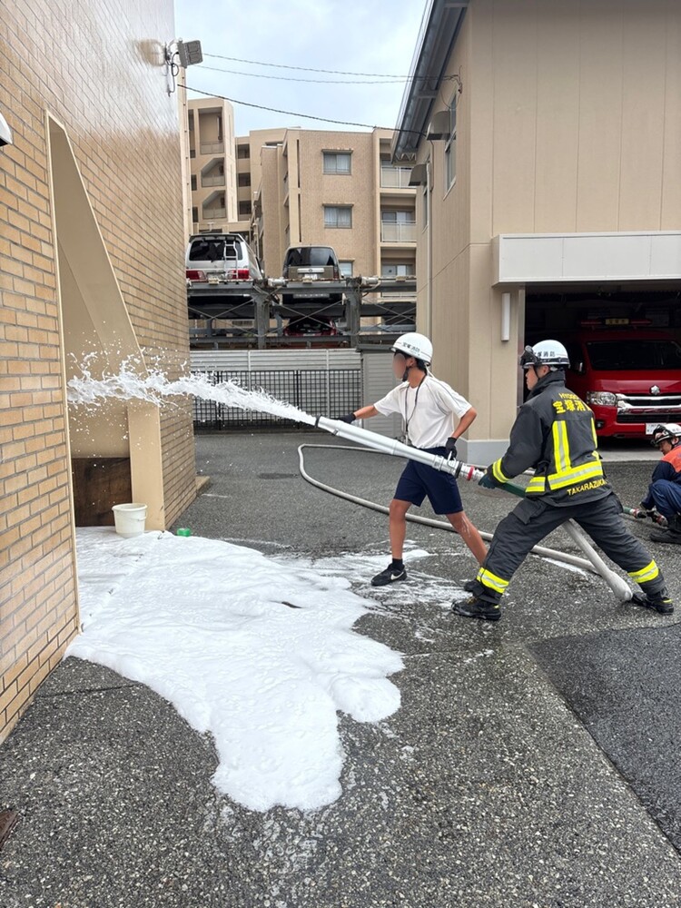 泡放水も体験してもらいました