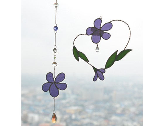 すみれハート・すみれサンキャッチャーの写真