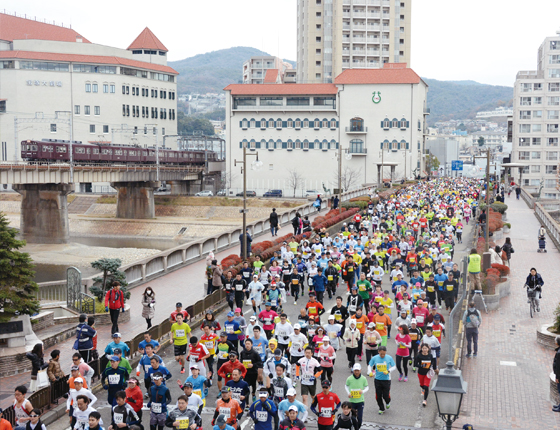 宝塚ハーフマラソン大会の写真