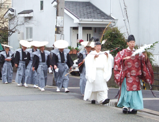 宝塚「田村麻呂杯」弓道大会・弓洗い式の写真