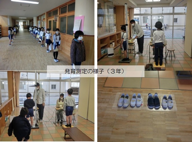 発育測定の様子