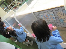 うがいに挑戦!
