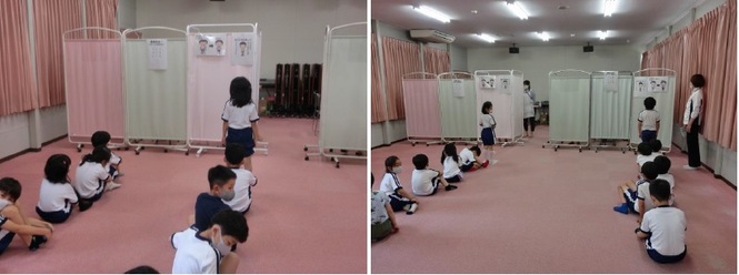 内科検診の様子