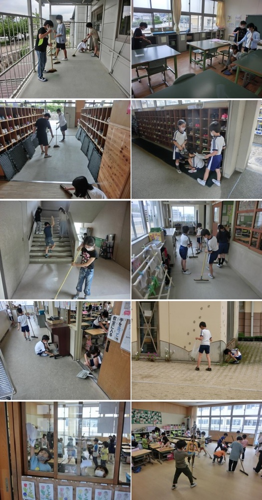 掃除時間の様子