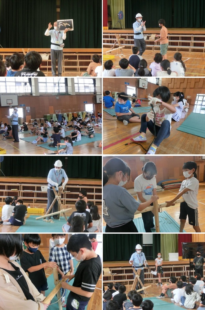 ロープワークの様子