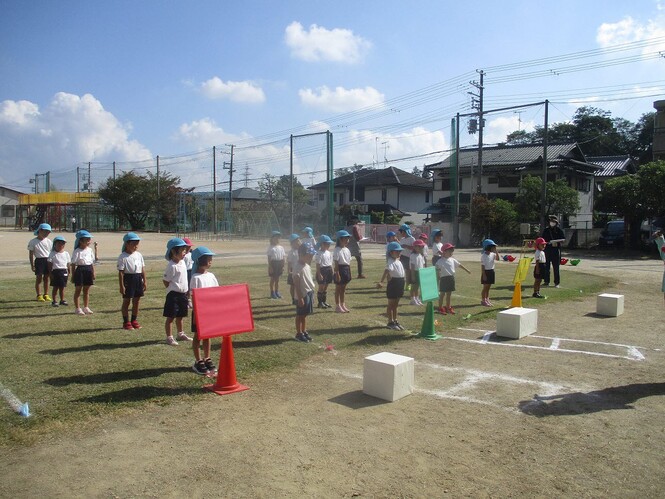 にしやまオリンピック予行開会式の様子の写真