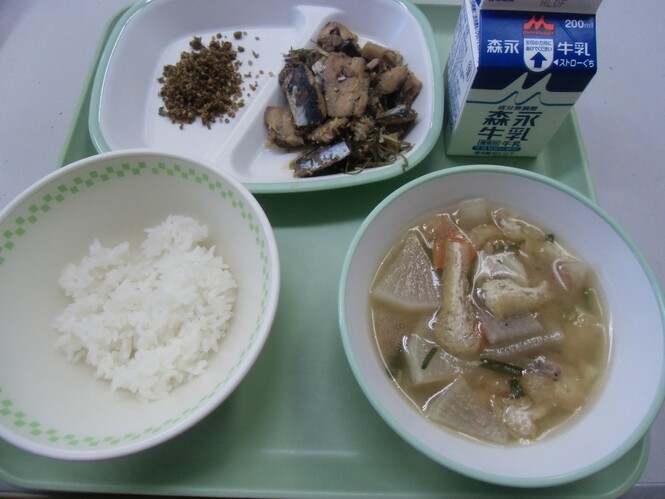 イワシの松前煮給食