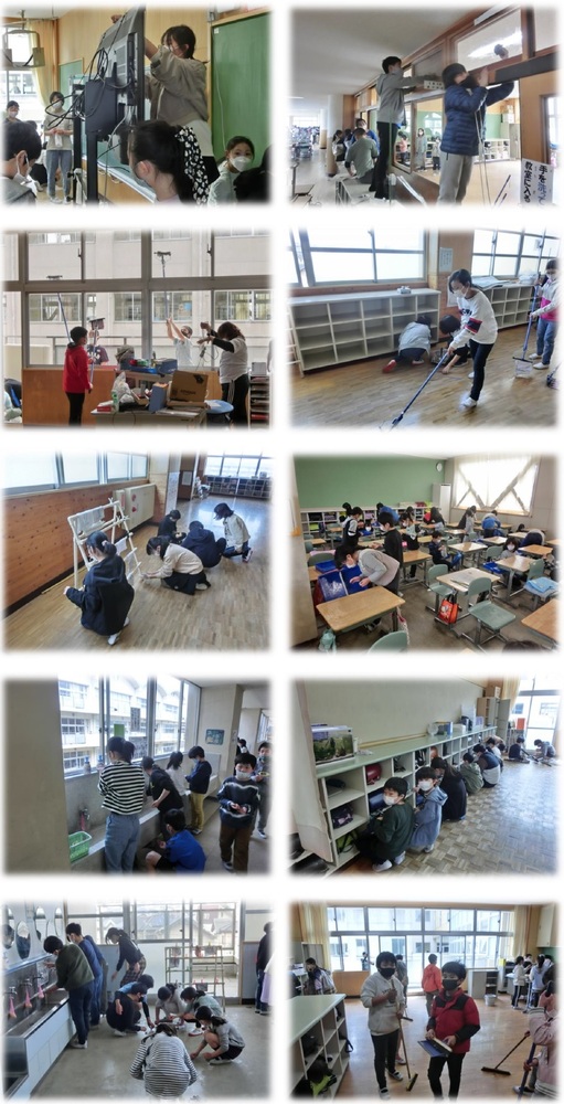 大掃除の様子