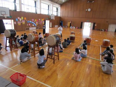 光明太鼓　練習の様子