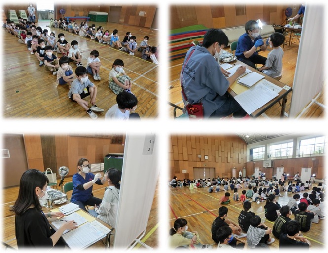 歯科検診の様子