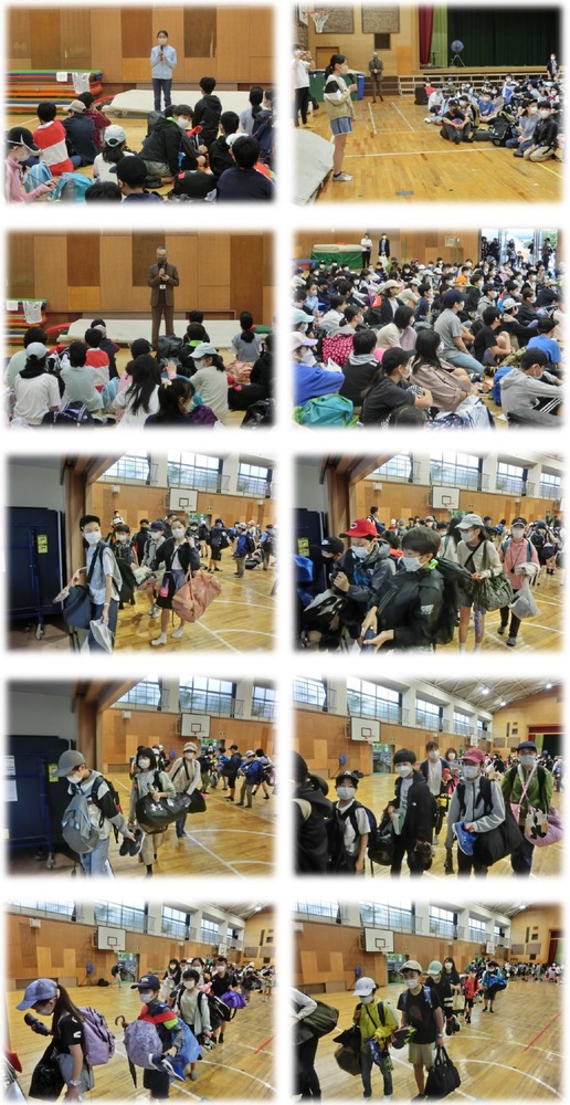 修学旅行　出発式の様子