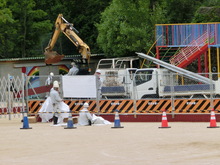 土砂災害特別警戒区域（レッドゾーン）の改良工事の様子2
