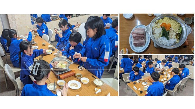 夕食の様子