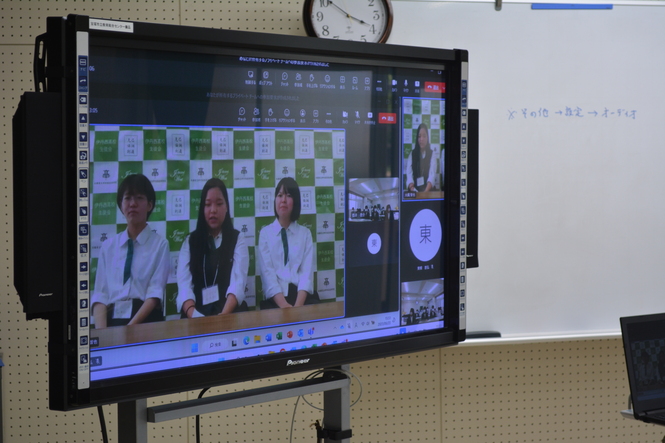 オンライン交流の様子