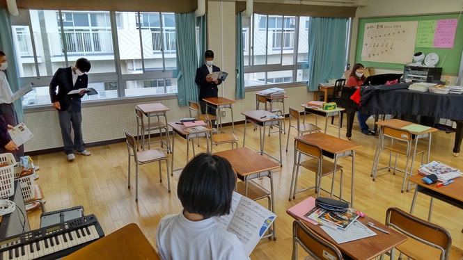 音楽の授業の様子